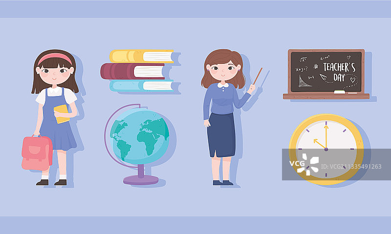 女教师学生妹套装图片素材