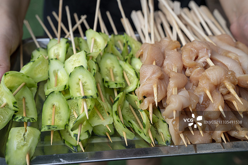 烧烤串串食材图片素材