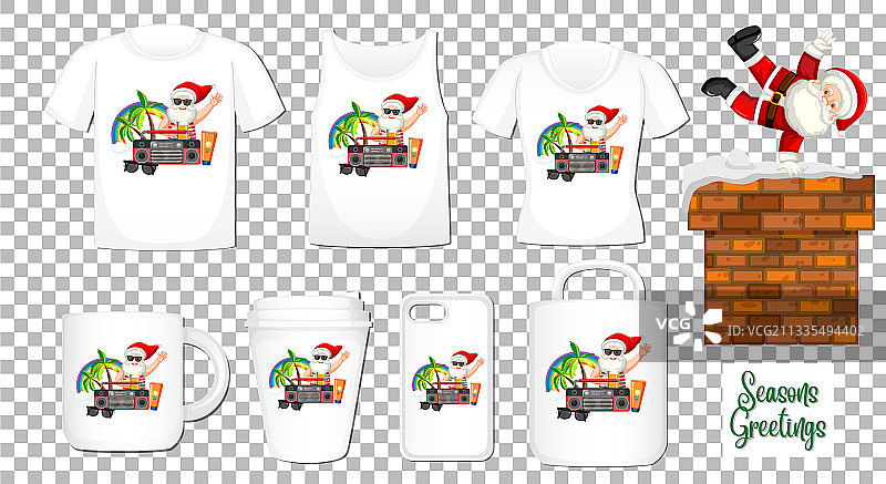 圣诞老人跳舞卡通人物图片素材