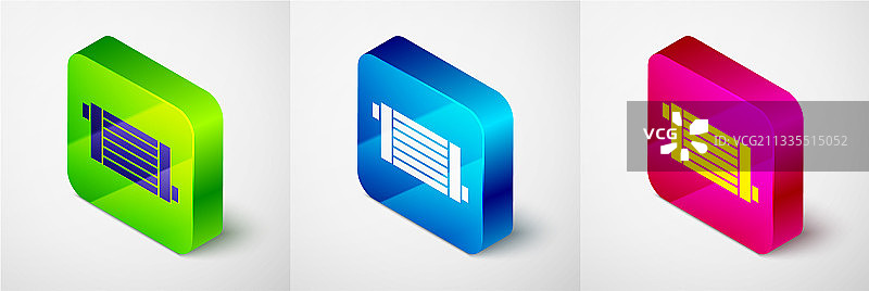 2.5D汽车散热器冷却系统图标图片素材