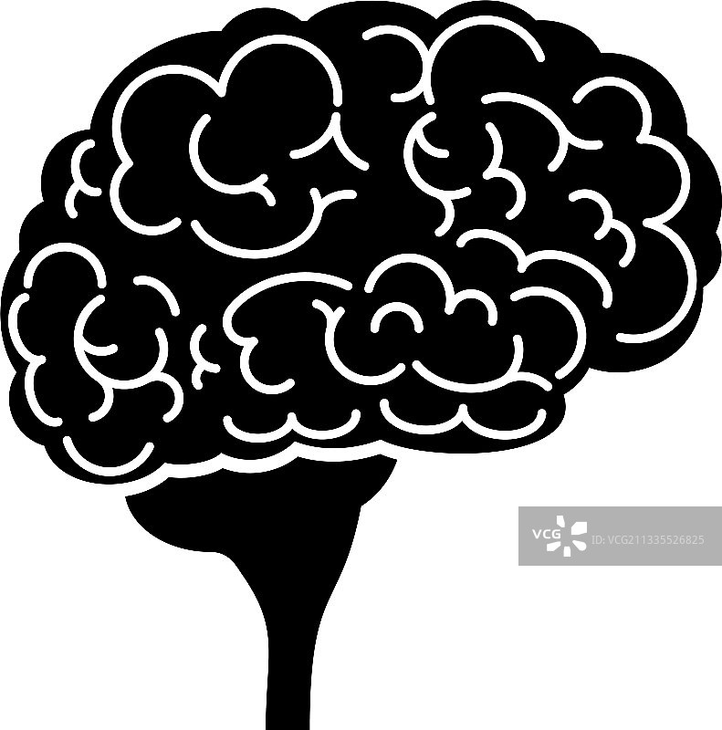 大脑图标顶视图侧视图思维创意图片素材