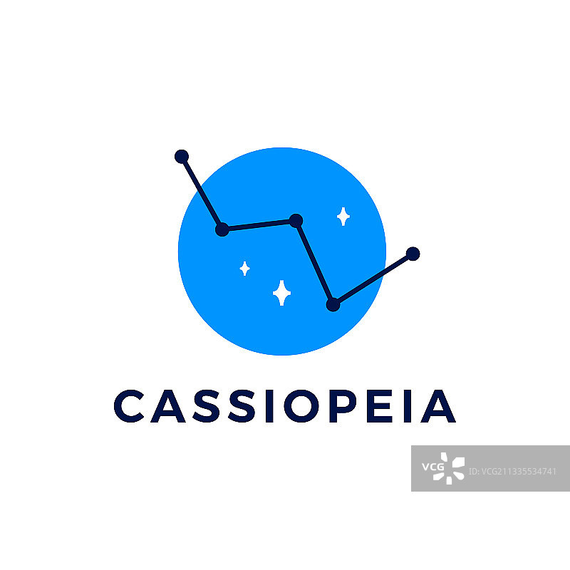 仙后座星系标志图标图片素材