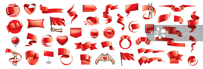 大设旗、彩带和各式各样图片素材