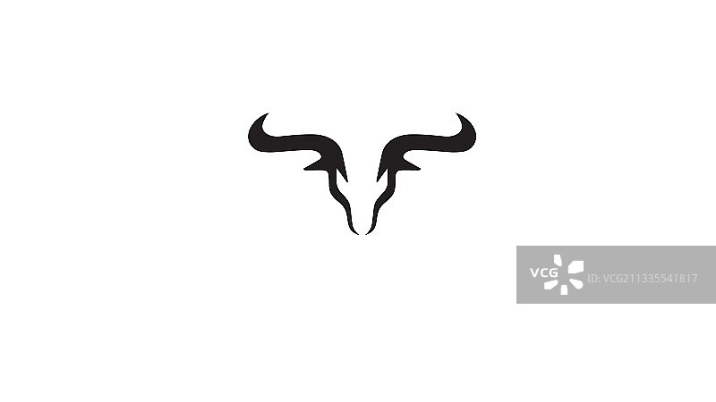 创意公牛头标志图片素材
