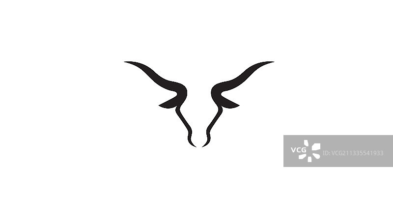 创意公牛头标志图片素材