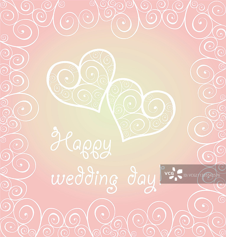 蕾丝心形婚礼设计爱情概念图片素材