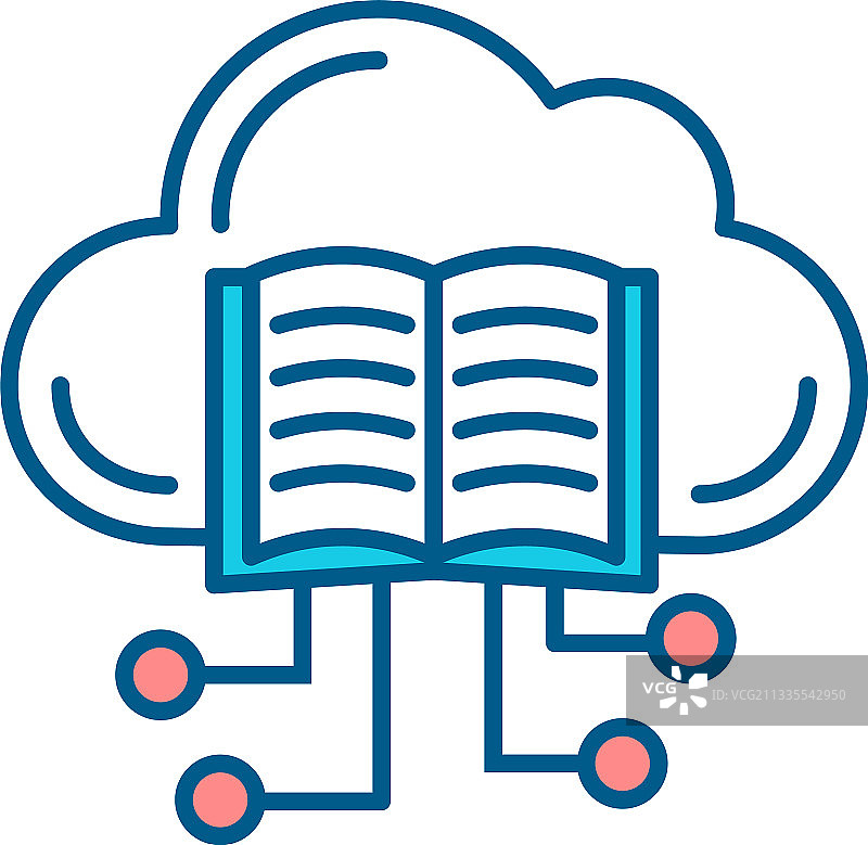 在线书籍RGB颜色图标图片素材