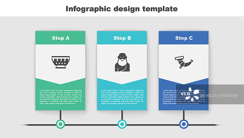 古希腊碗、苏格拉底和狩猎号角图片素材