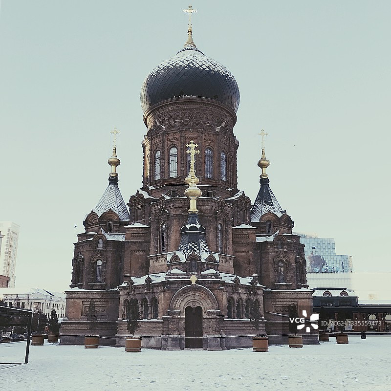 哈尔滨圣索菲亚教堂图片素材