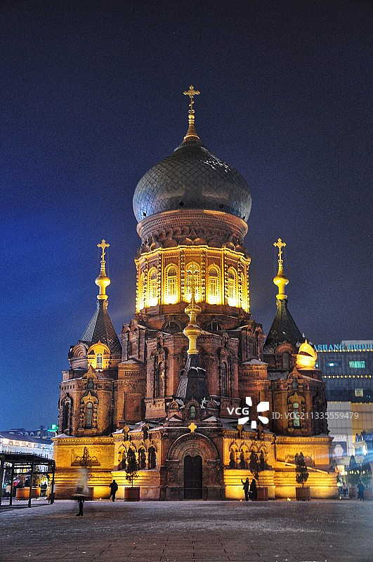 哈尔滨圣索菲亚教堂图片素材