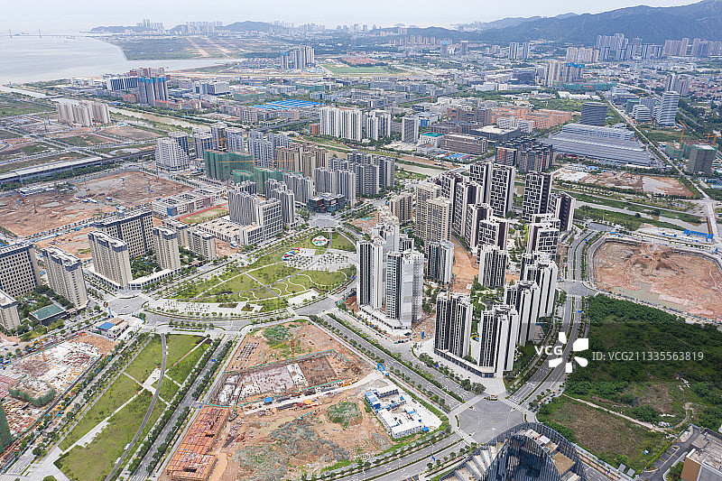 珠海科创北围航拍图片素材