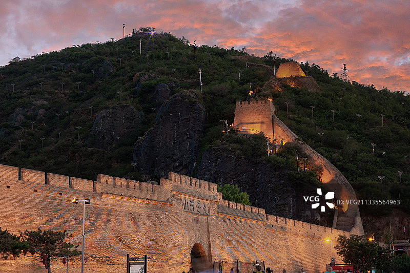 张家口大境门 大好河山图片素材