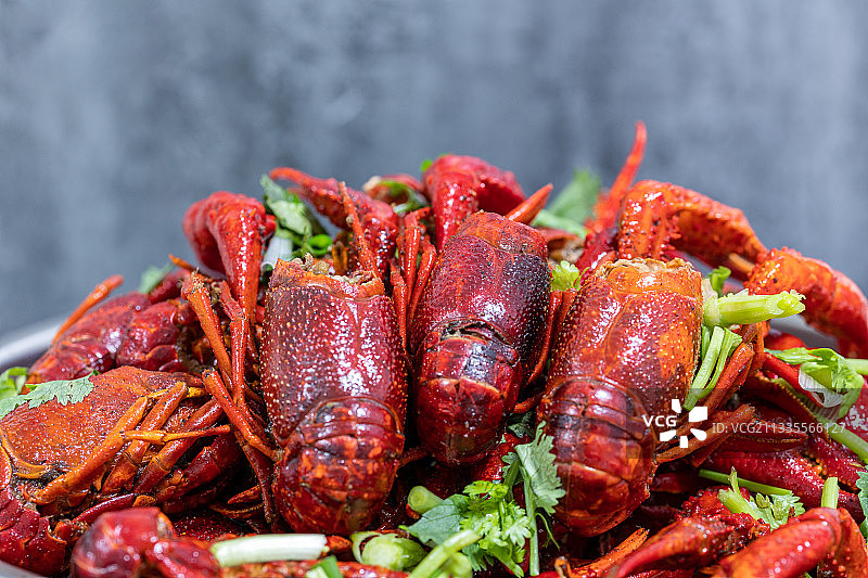 美味的小龙虾特写图片素材