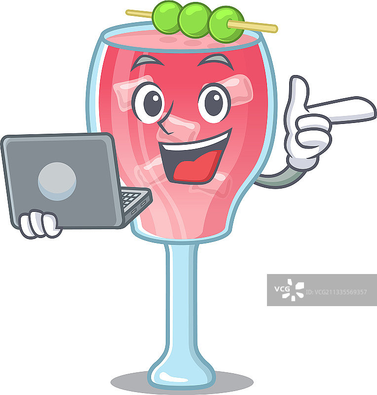 智能卡通人物大都会鸡尾酒图片素材