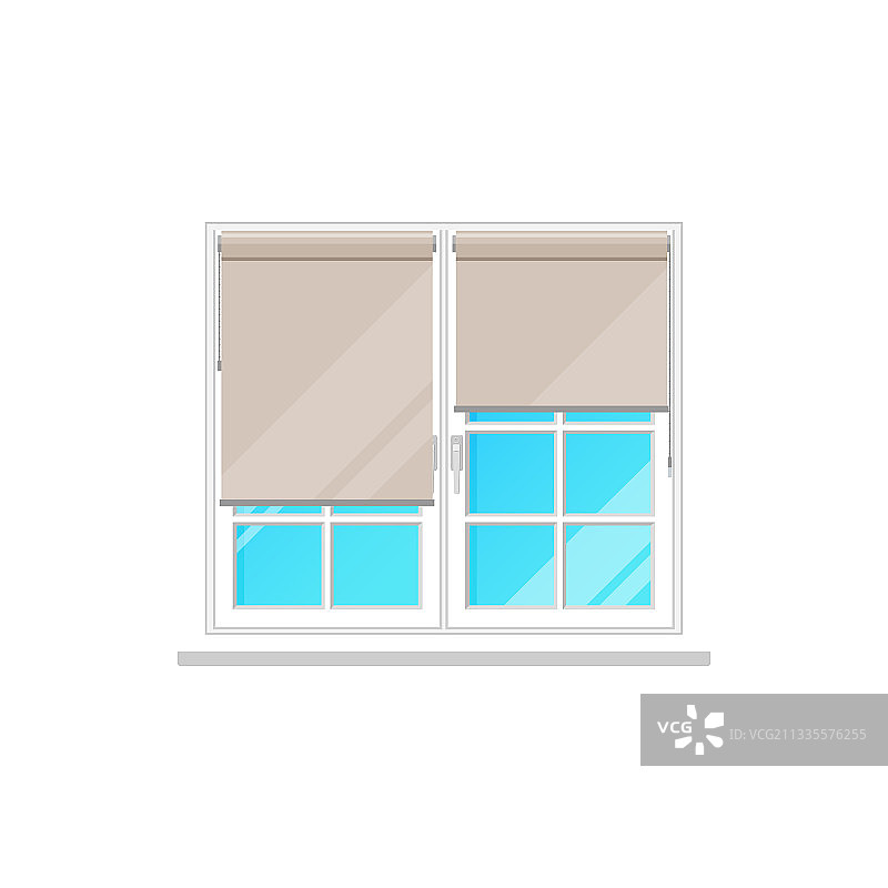 窗帘或卷帘或卷帘窗图片素材