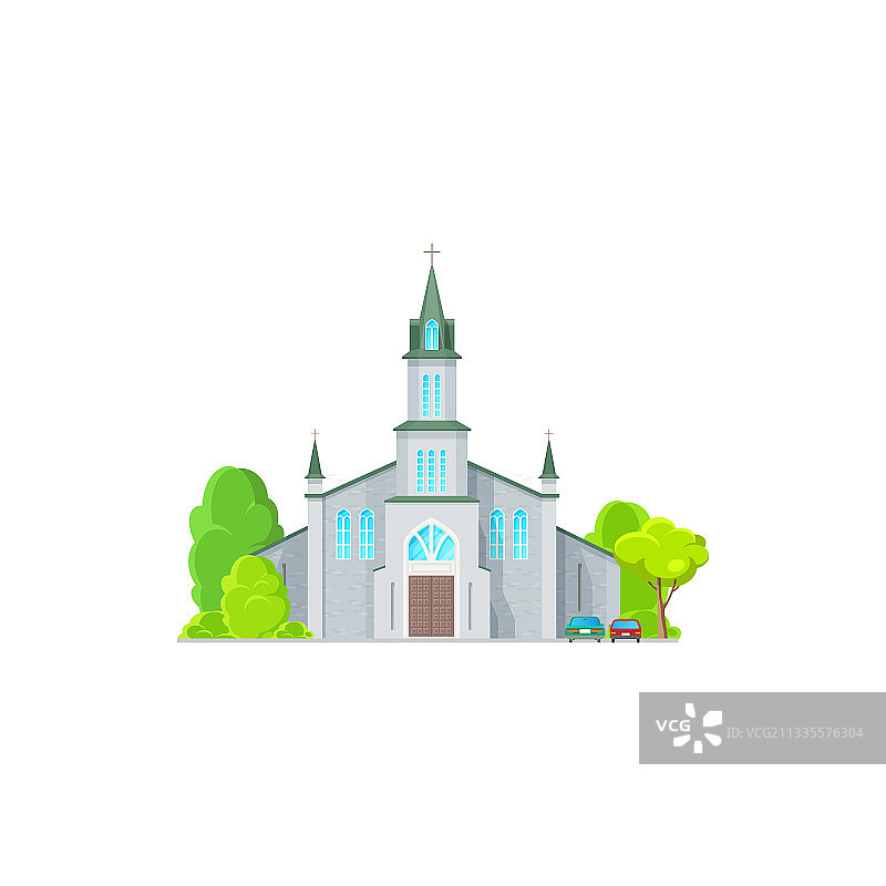 天主教堂大教堂建筑图标图片素材