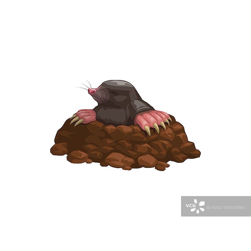 鼹鼠图标，啮齿动物害虫防治图片素材