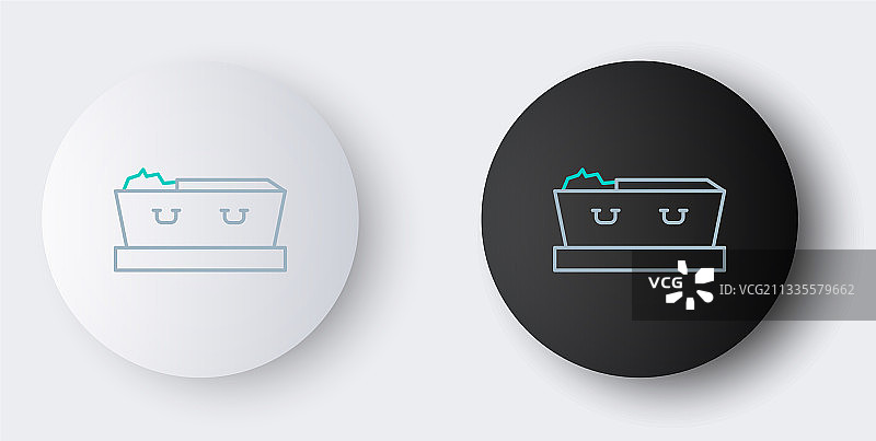 带有死者尸体的棺材图标图片素材