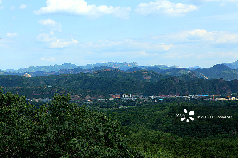 中国河北承德避暑山庄、烟雨楼、承德市图片素材