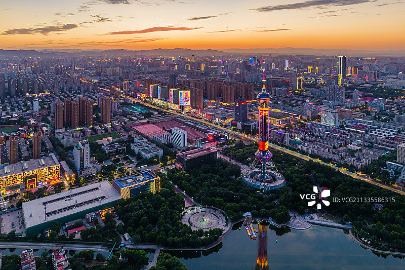 石家庄市电视塔图片素材