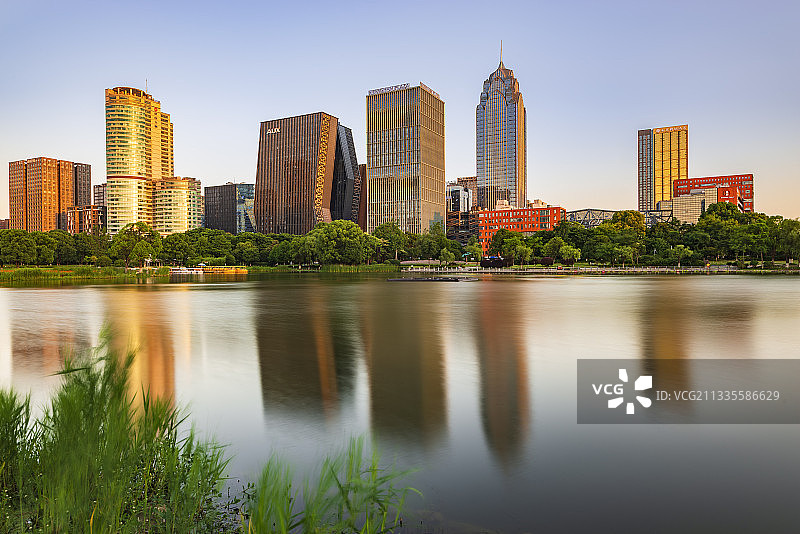 浙江宁波城市风光——南部商务区图片素材