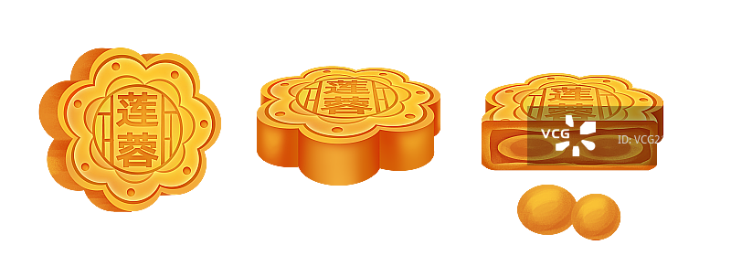 中秋节莲蓉月饼图片素材