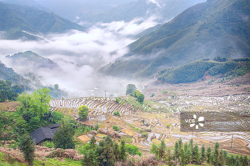 尤溪联合镇云山梯田图片素材