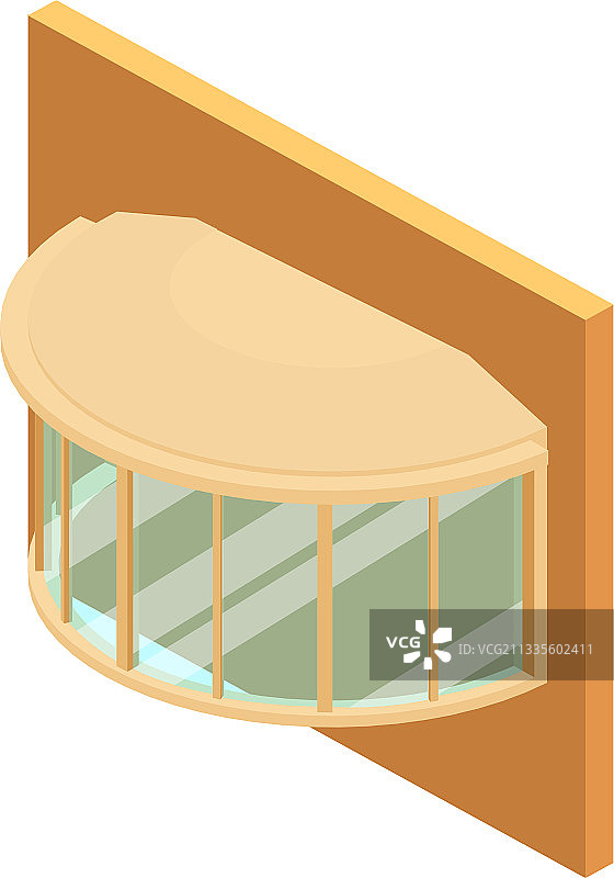 大型窗户图标2.5D风格图片素材