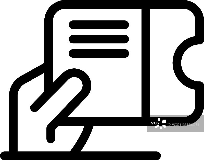 礼券图标轮廓样式图片素材