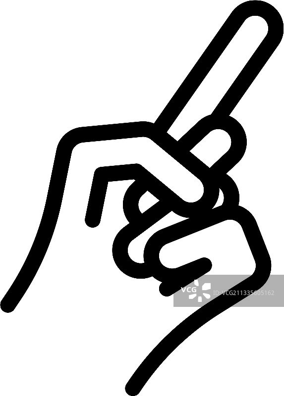 手势：手枪图标轮廓样式图片素材