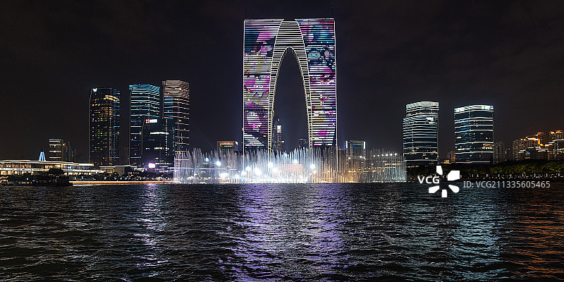 金鸡湖景区-金鸡湖音乐喷泉图片素材