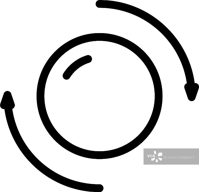 永动机圆形图标轮廓样式图片素材