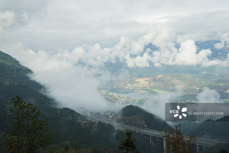 湖北省，巴东县，自然风光图片素材