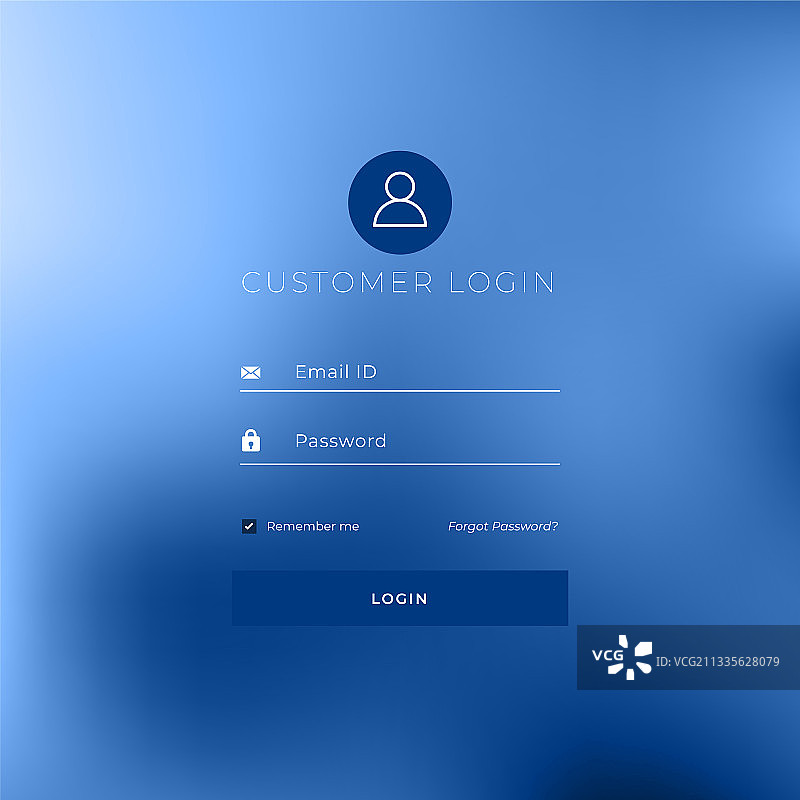简约风格登录页面模板设计图片素材