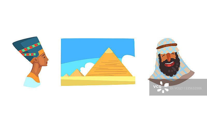 古埃及著名象征：奈费尔提蒂半身像图片素材