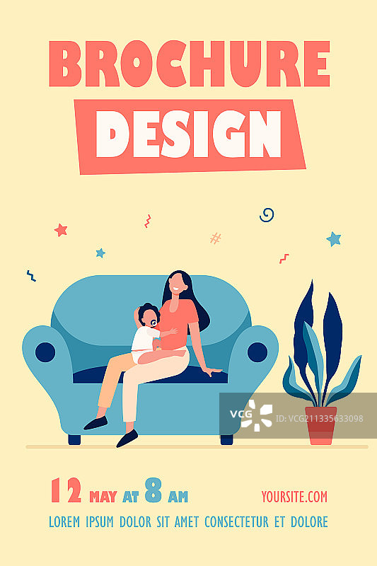 新手妈妈抱着孩子图片素材