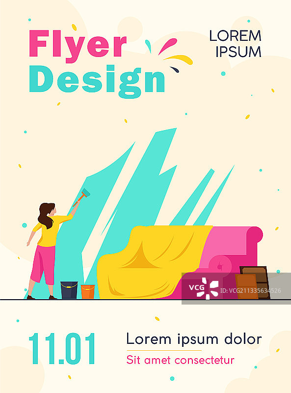 女人擦洗全景窗户图片素材