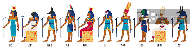 古埃及神祇文化图片素材
