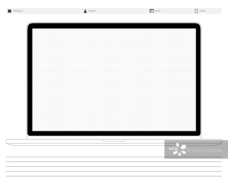 线框网页展示模板点状网格图片素材