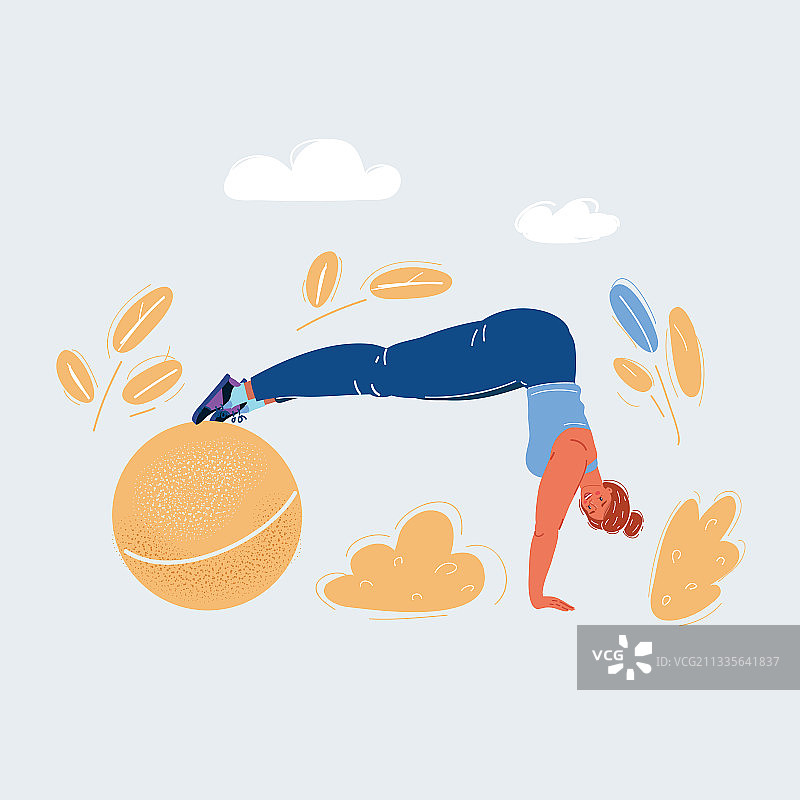 女人在运动图片素材