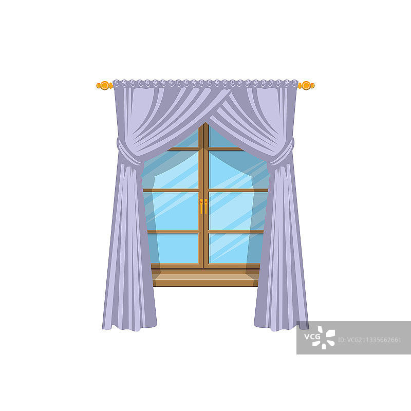 带杆的窗帘隔离窗帘或遮阳帘图片素材