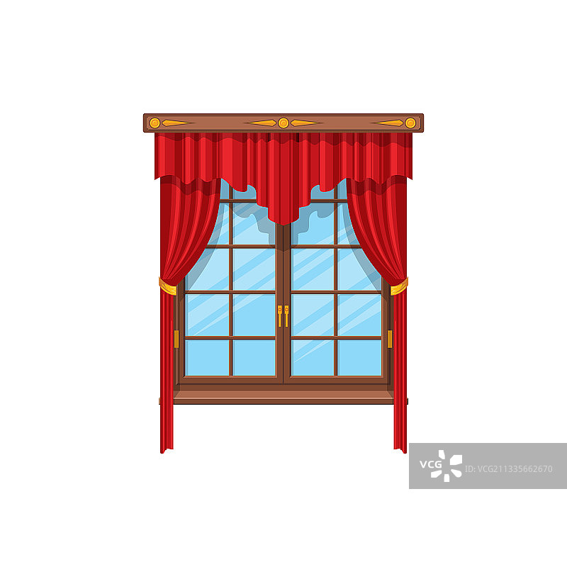 带杆的窗帘隔离窗帘或遮阳帘图片素材
