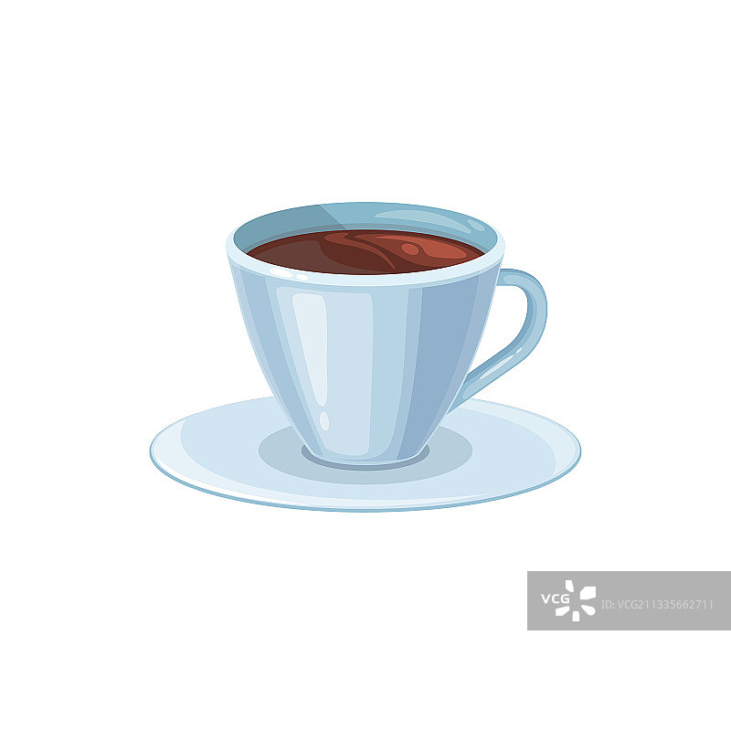瓷杯与茶托热饮图片素材