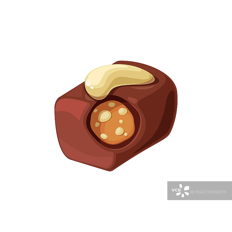 果仁牛轧糖奶油巧克力糖果图片素材