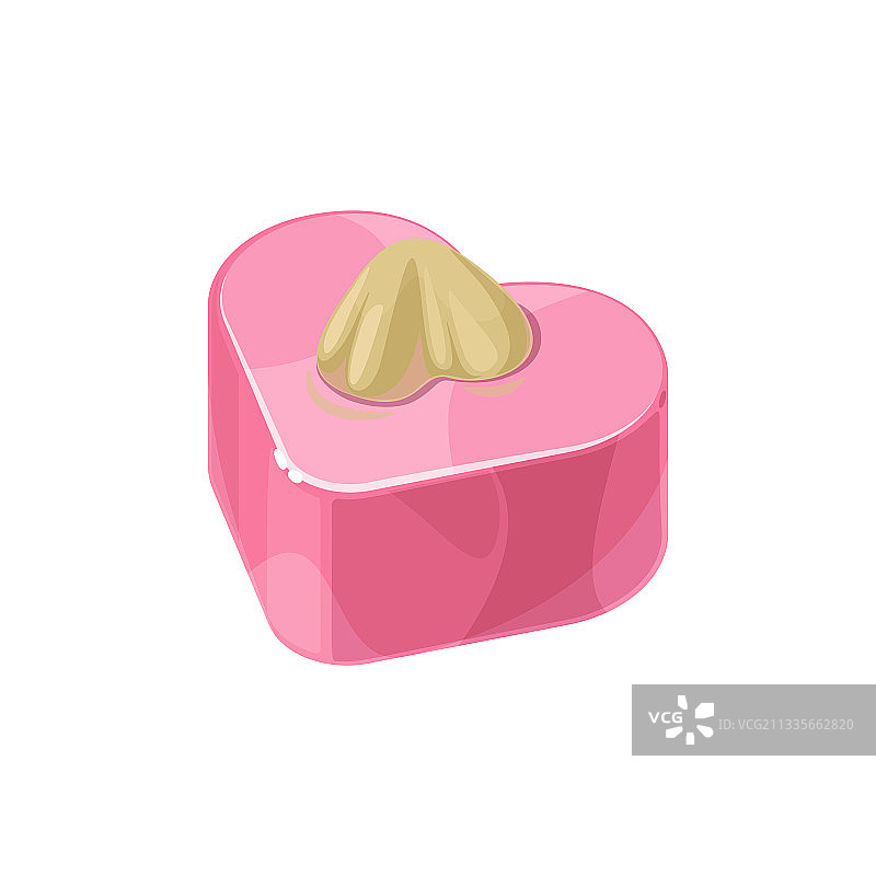 粉色糖釉榛子巧克力糖果图片素材