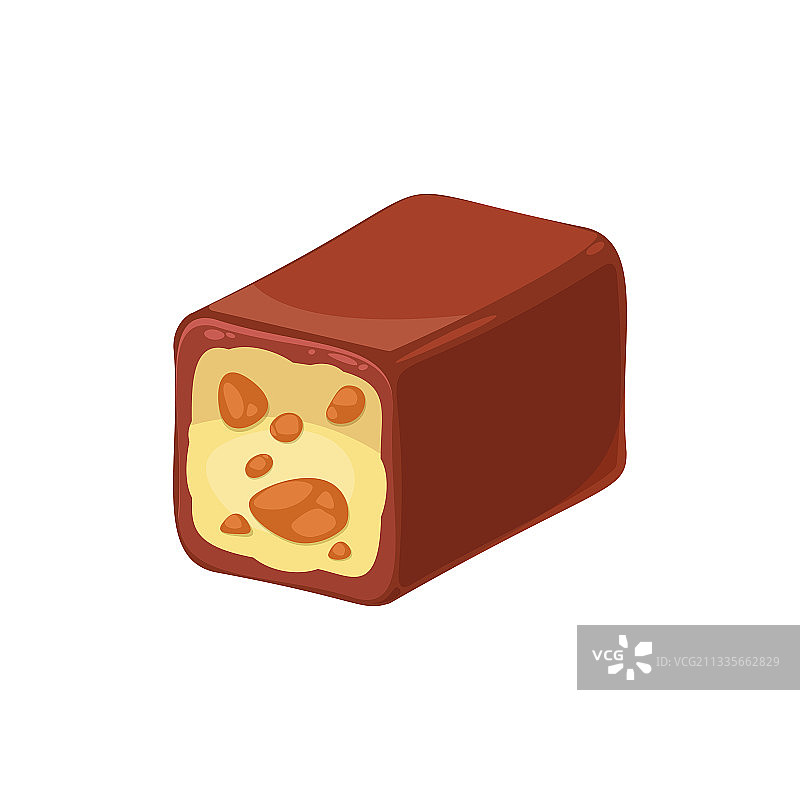 果仁牛轧糖奶油巧克力糖果图片素材