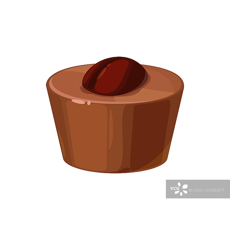 可可奶油巧克力糖果，独立甜点图片素材