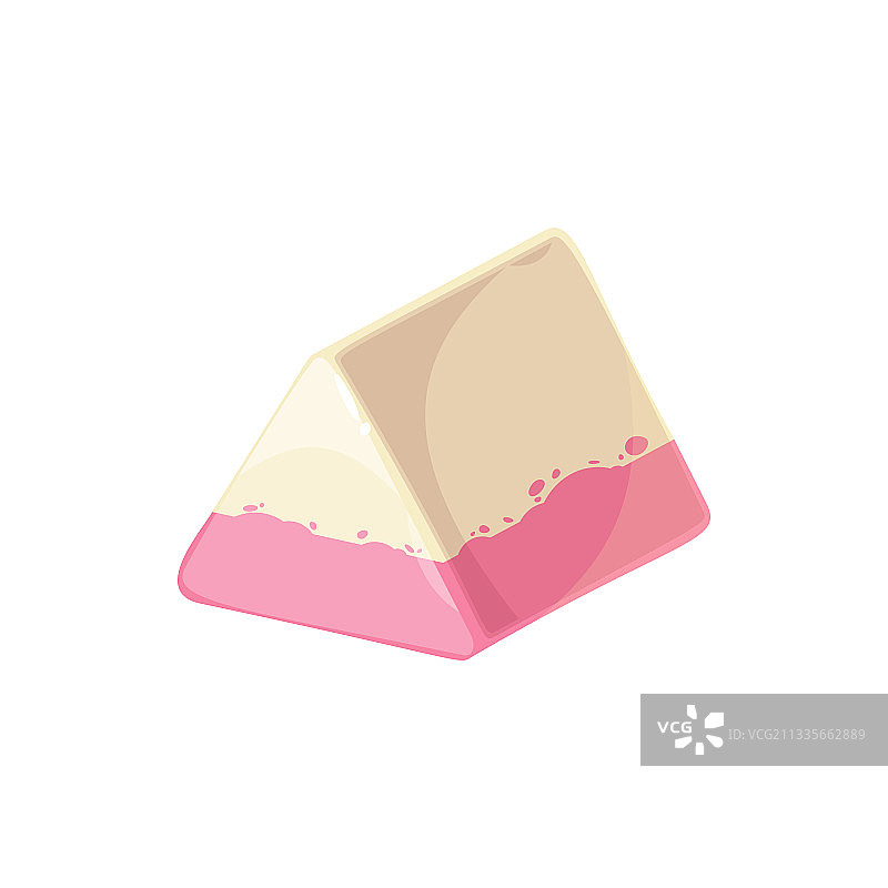 白色粉色三角形巧克力糖果图片素材