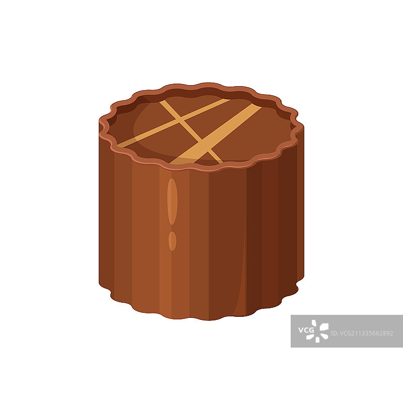 含有果仁糖和甘纳许馅料的巧克力糖果图片素材