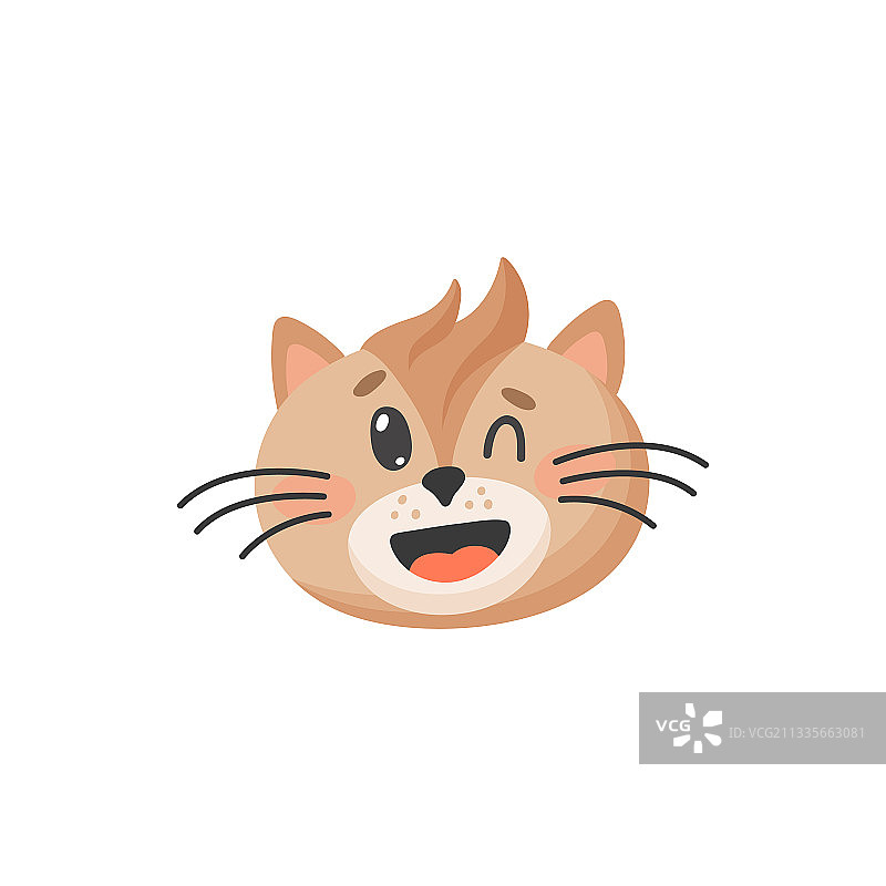 猫咪头像表情符号图片素材